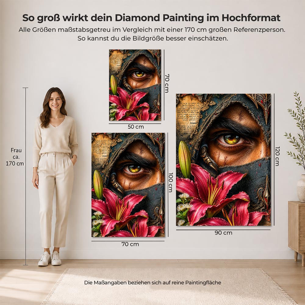 5D Diamond Painting – Mystischer Blick des Wächters