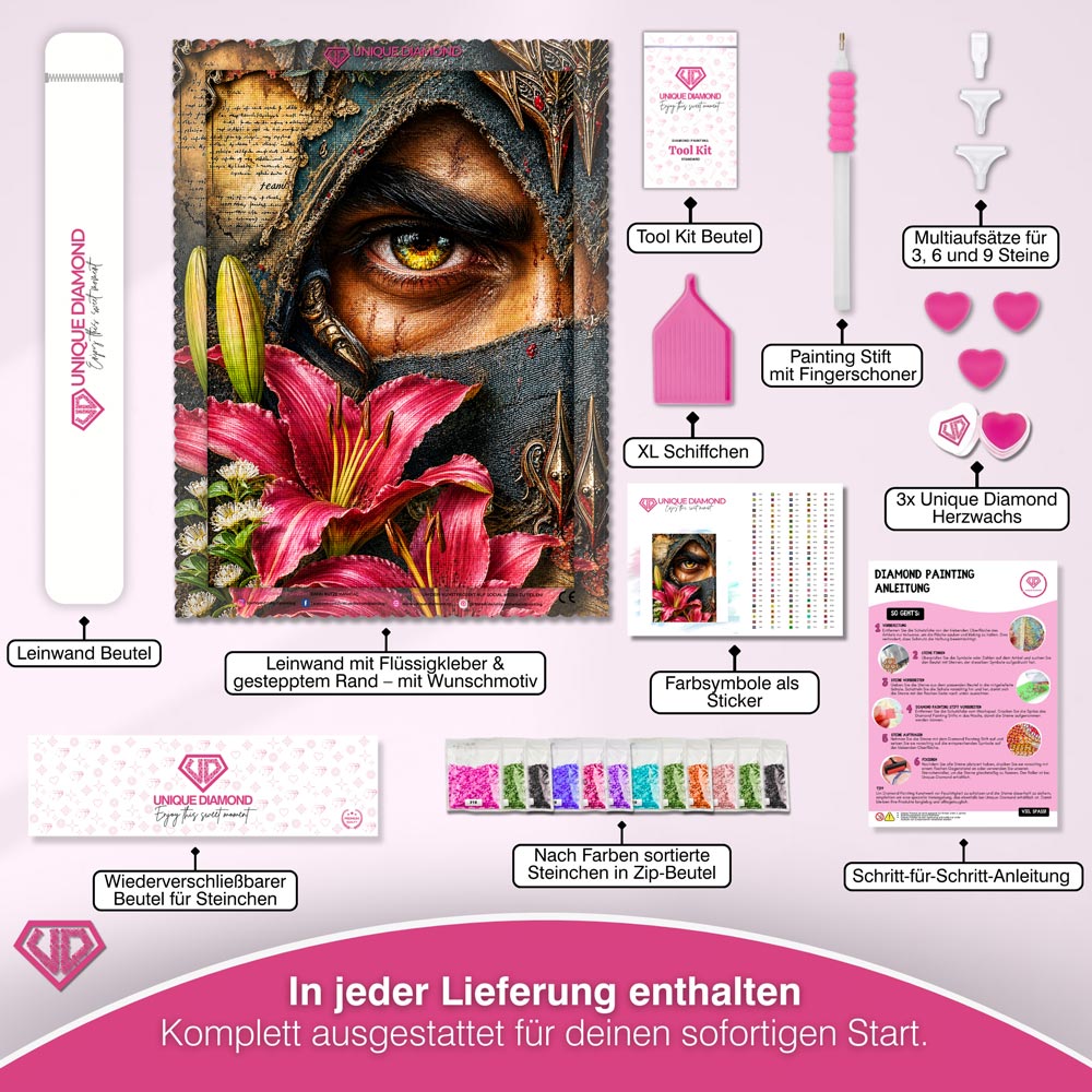 5D Diamond Painting – Mystischer Blick des Wächters