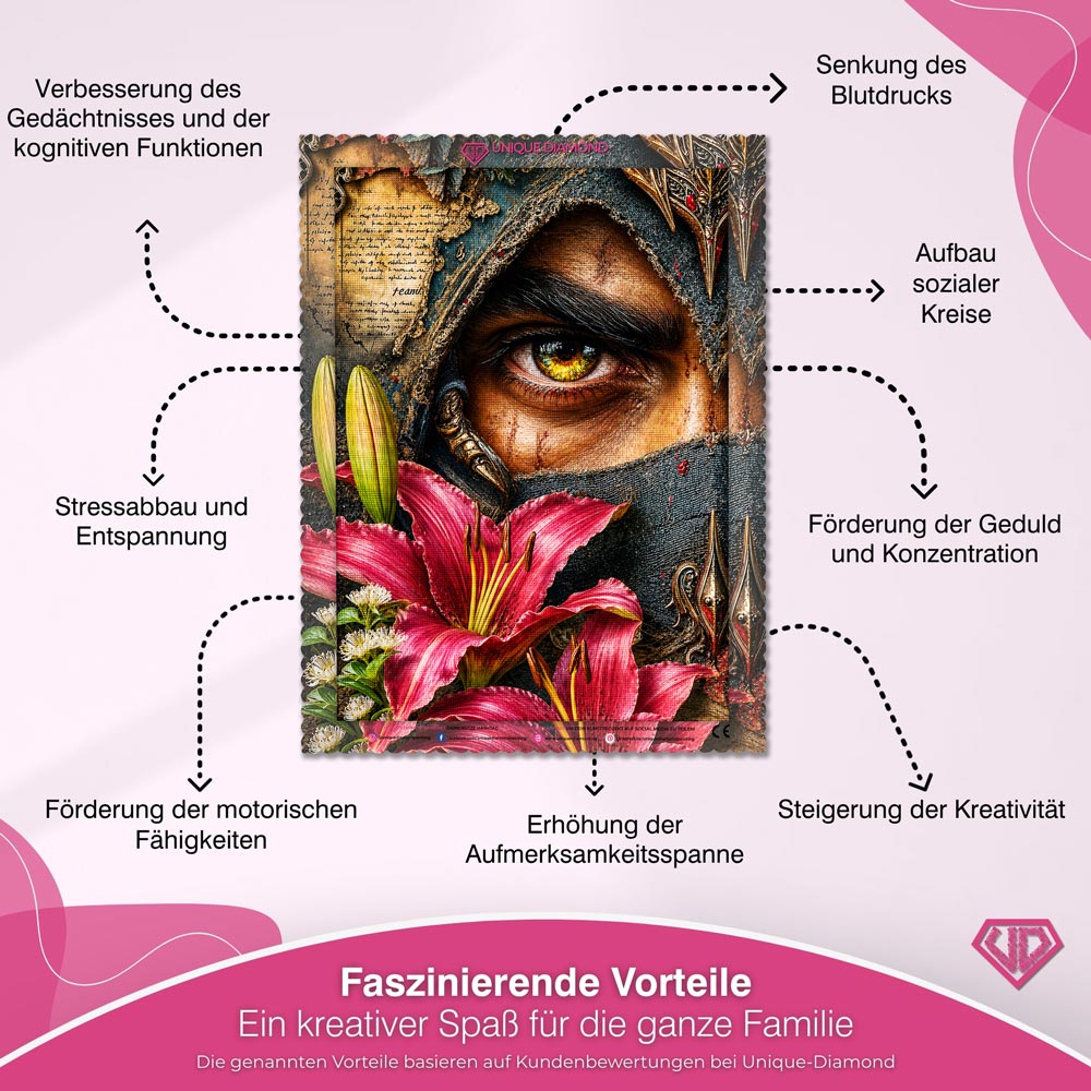 5D Diamond Painting – Mystischer Blick des Wächters