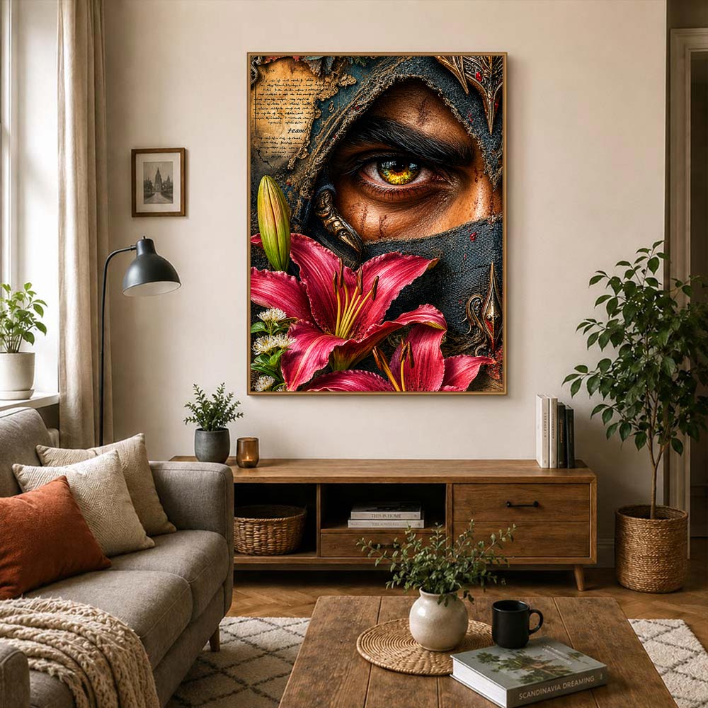 5D Diamond Painting – Mystischer Blick des Wächters