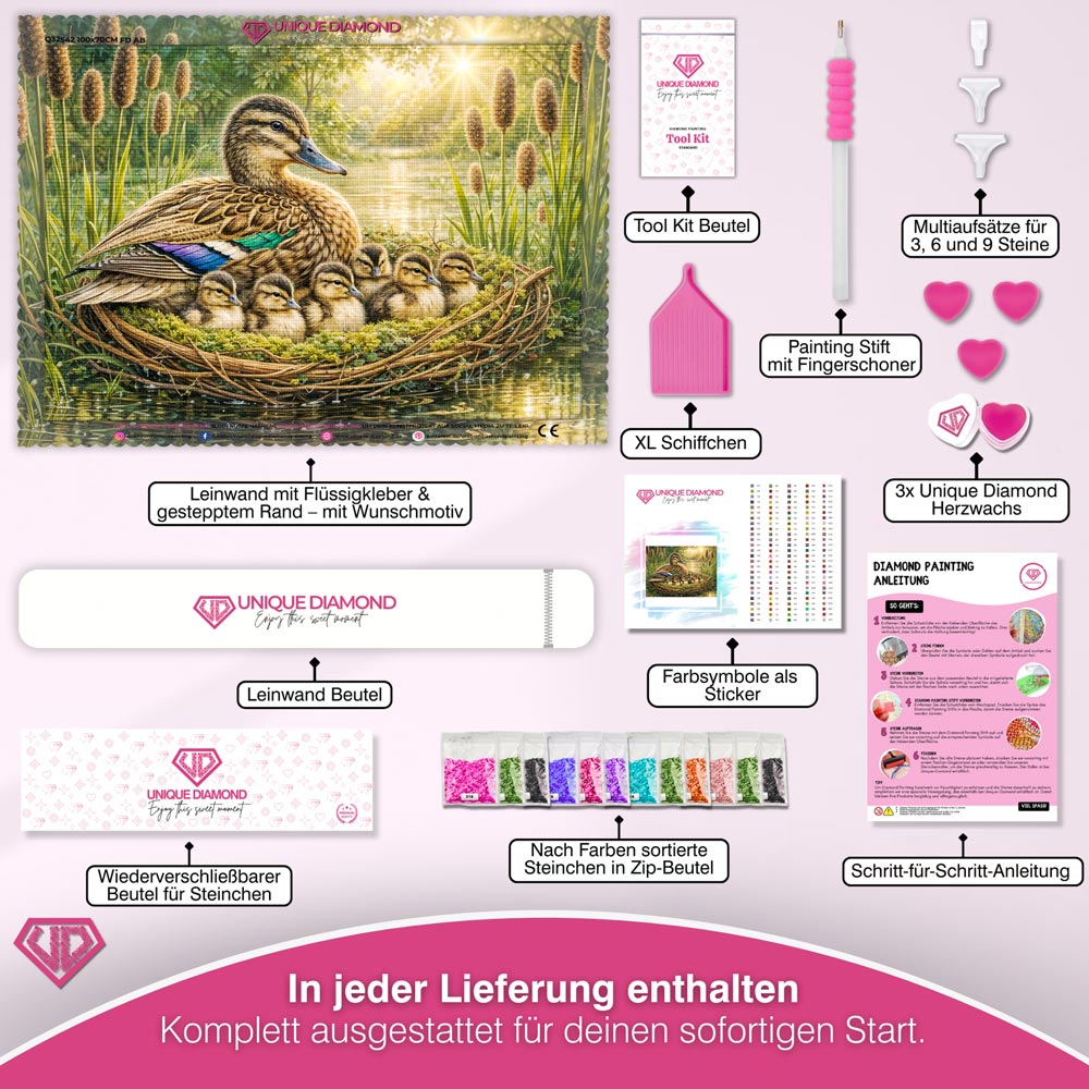 5D Diamond Painting – Nestled in Love Unique-Diamond