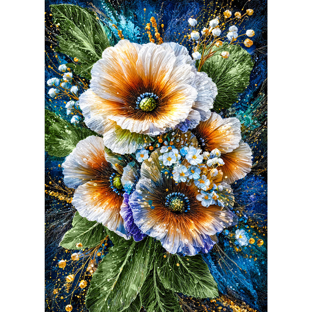 5D Diamond Painting – Nocturne Bloom, Unique-Diamond