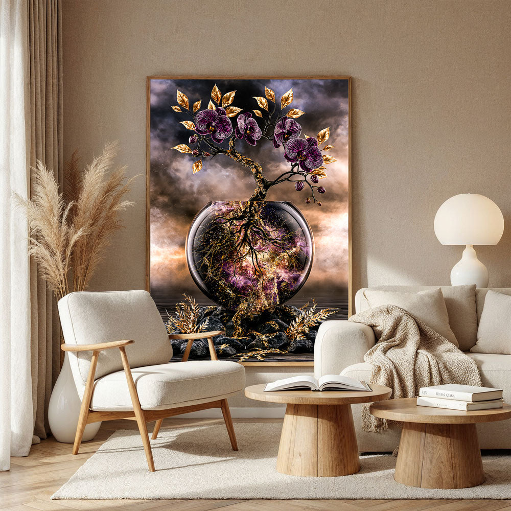 5D Diamond Painting – Orchidee der goldenen Wurzeln