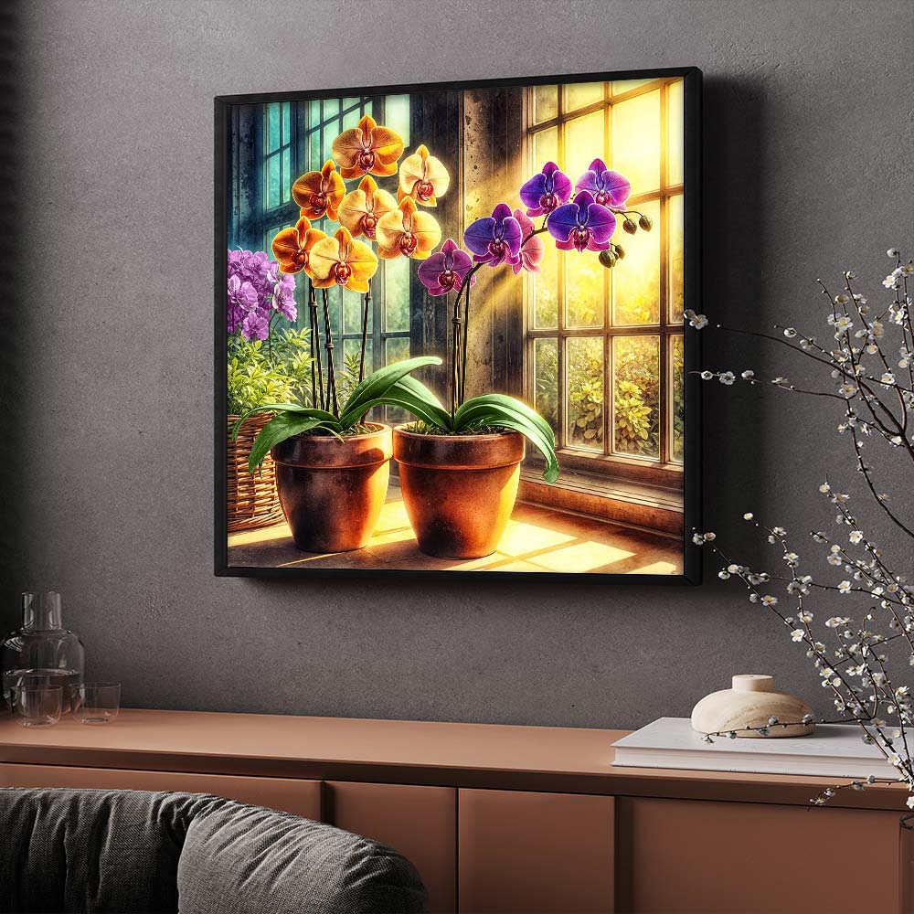 5D Diamond Painting – Orchideenpoesie