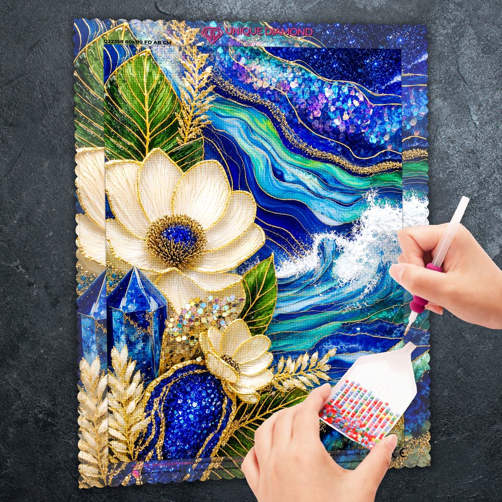 5D Diamond Painting – Ozean der Saphirträume