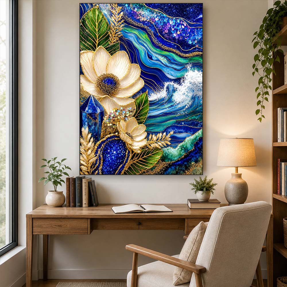 5D Diamond Painting – Ozean der Saphirträume