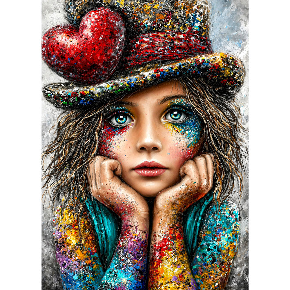 5D Diamond Painting – Painted Heart, Unique-Diamond