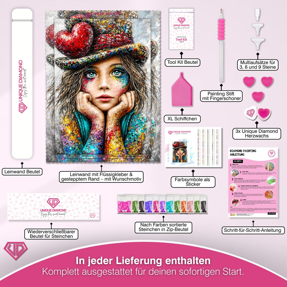 5D Diamond Painting – Painted Heart