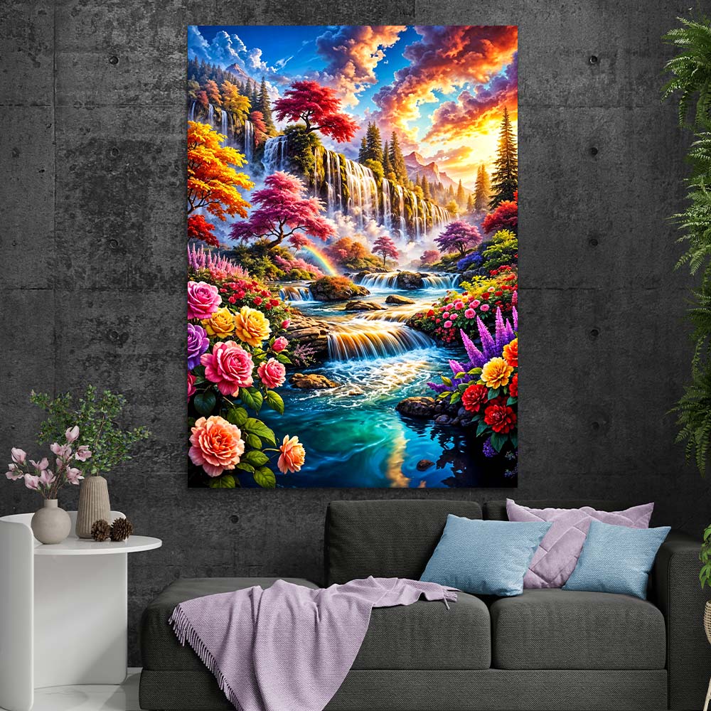 5D Diamond Painting – Paradies der fließenden Farben, unique-diamond