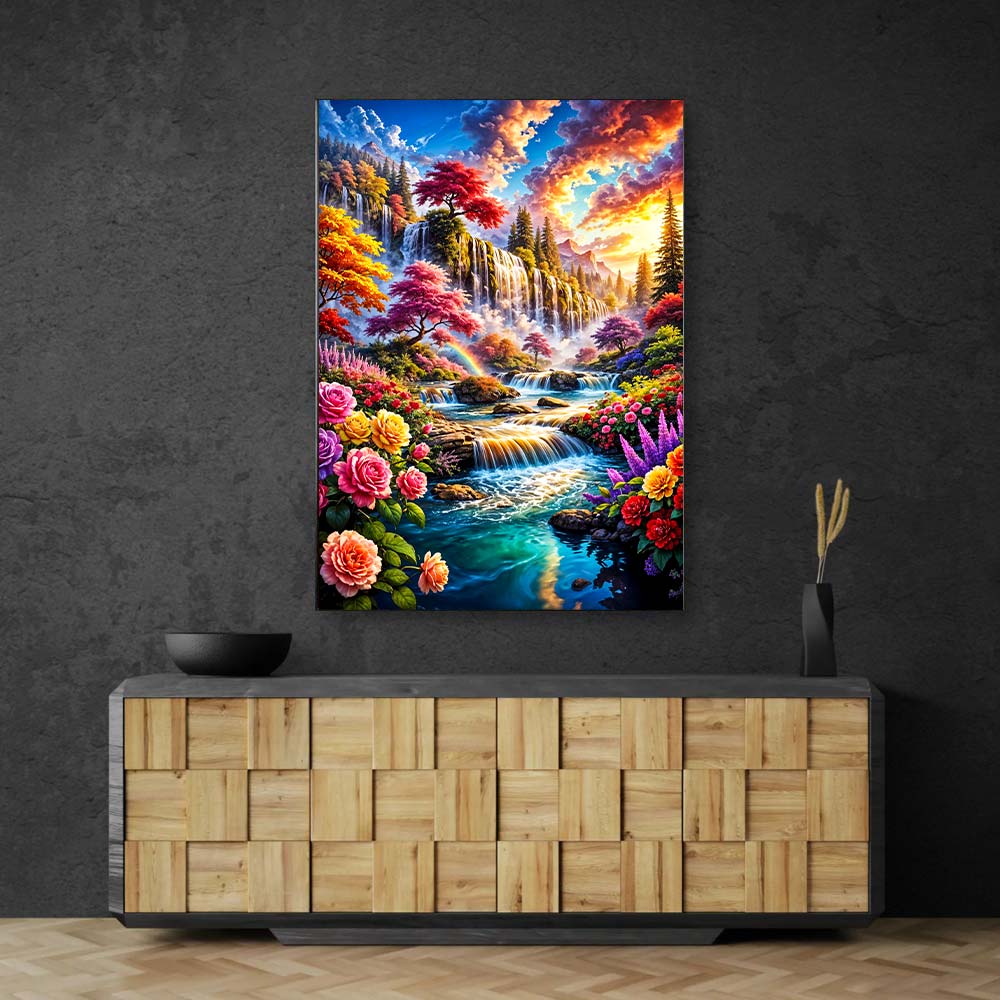 5D Diamond Painting – Paradies der fließenden Farben, unique-diamond