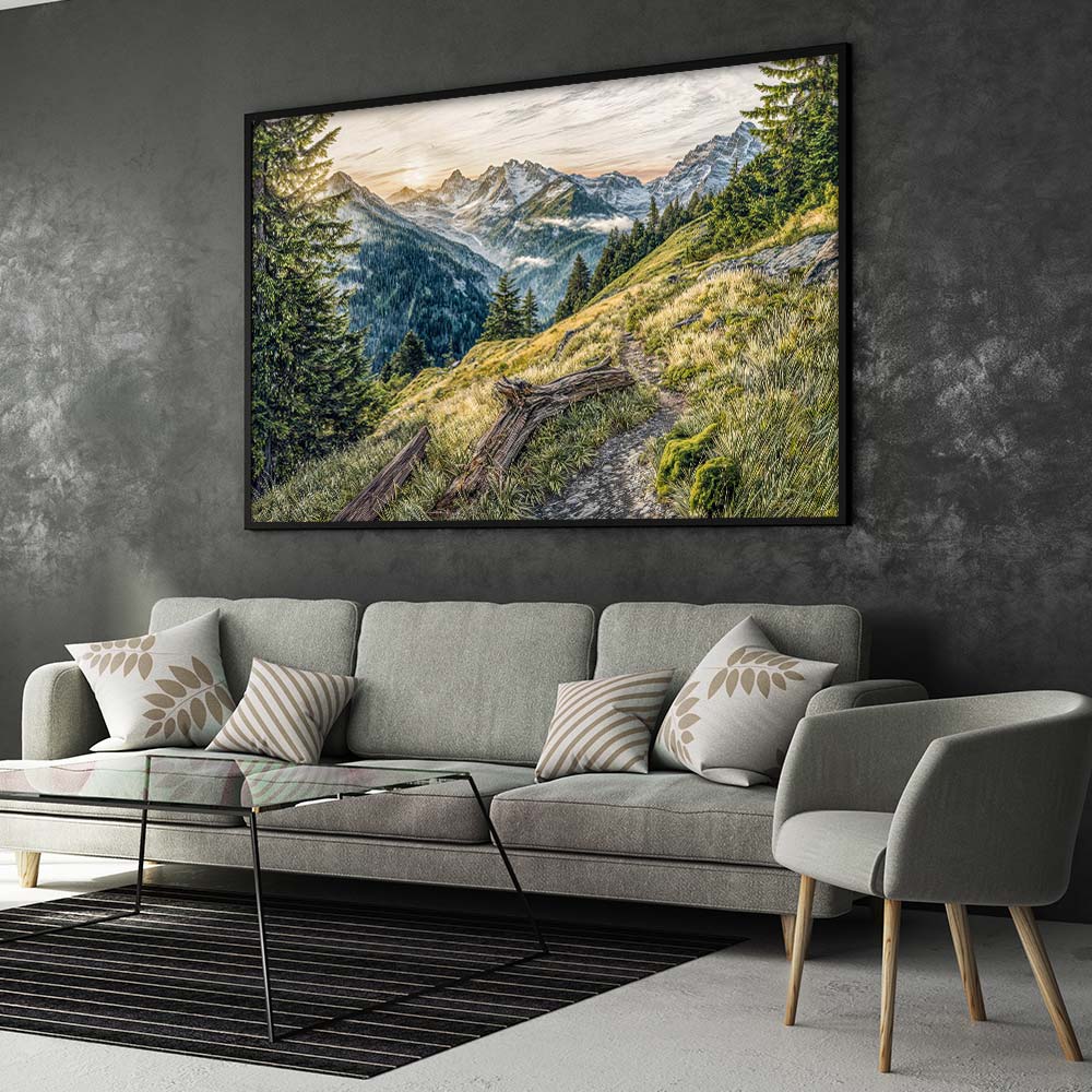5D Diamond Painting – Pfad der Gipfelträume, Unique-Diamond