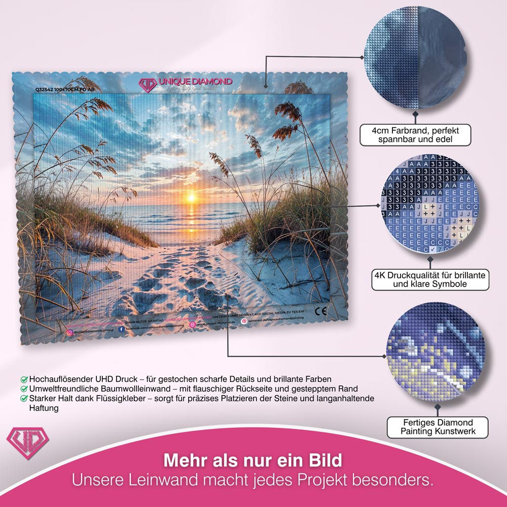 5D Diamond Painting – Pfad zum Sonnenuntergang Unique-Diamond
