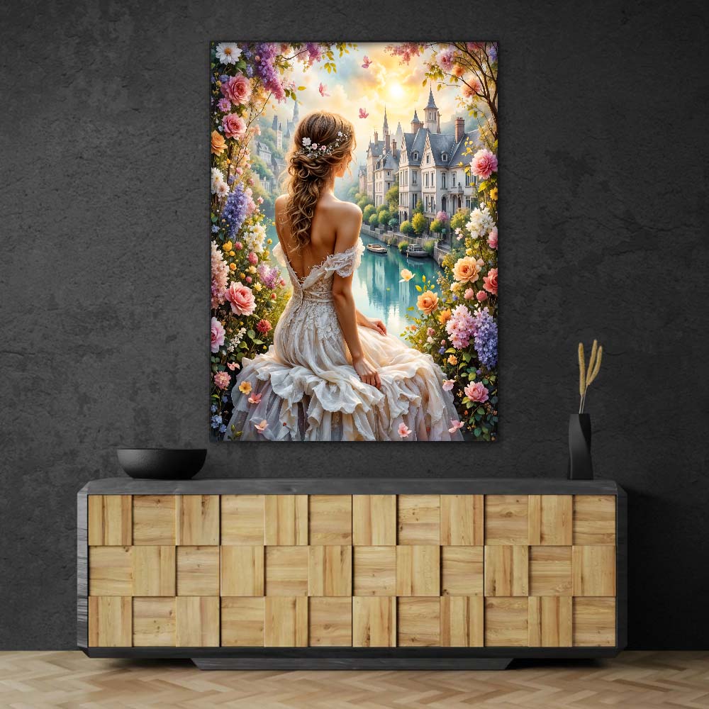 5D Diamond Painting – Princess of the Blooming River Unique-Diamond