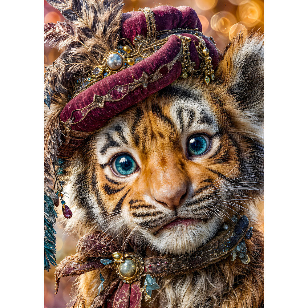 5D Diamond Painting – Prinz Tigrino Unique-Diamond