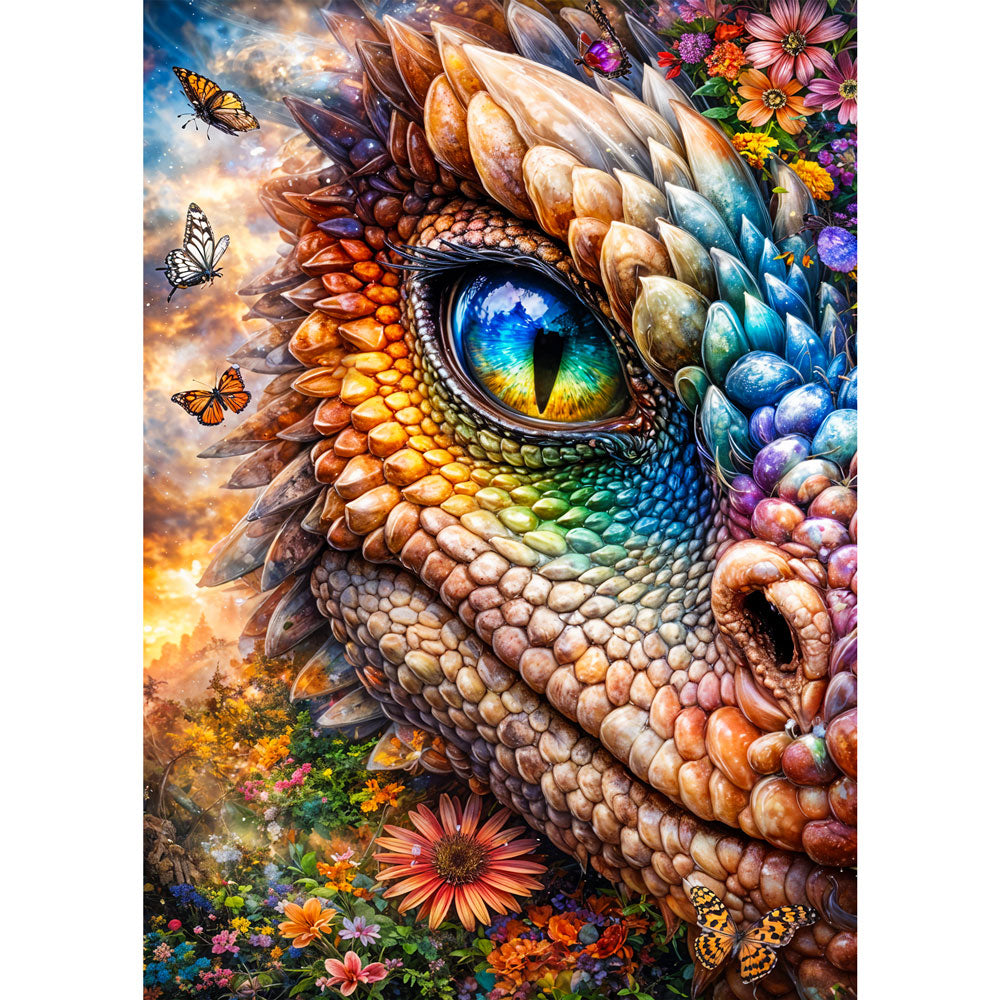 5D Diamond Painting – Prism Dragon, Unique-Diamond