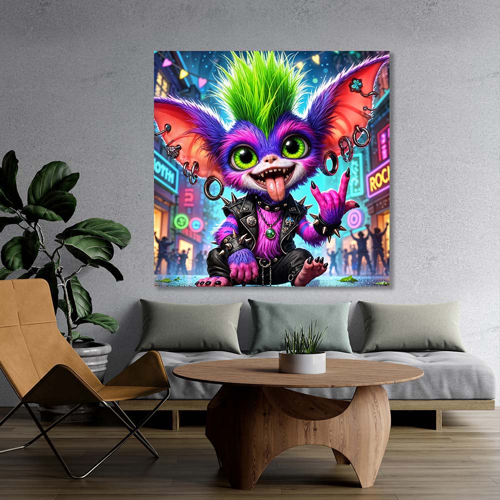 5D Diamond Painting – Punky Glitz, Unique-Diamond