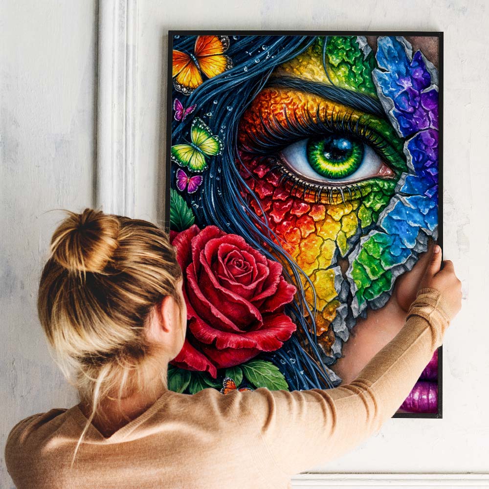 5D Diamond Painting – Rainbow Soul Eye