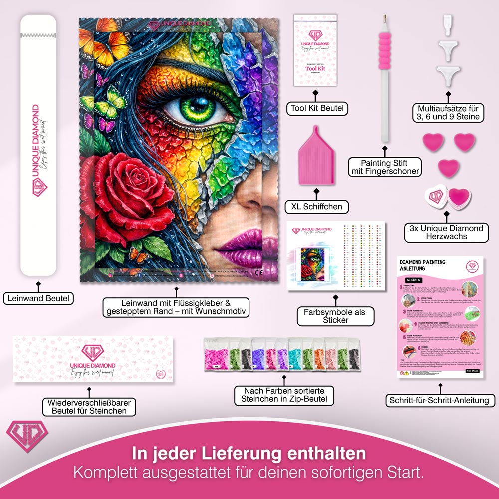 5D Diamond Painting – Rainbow Soul Eye