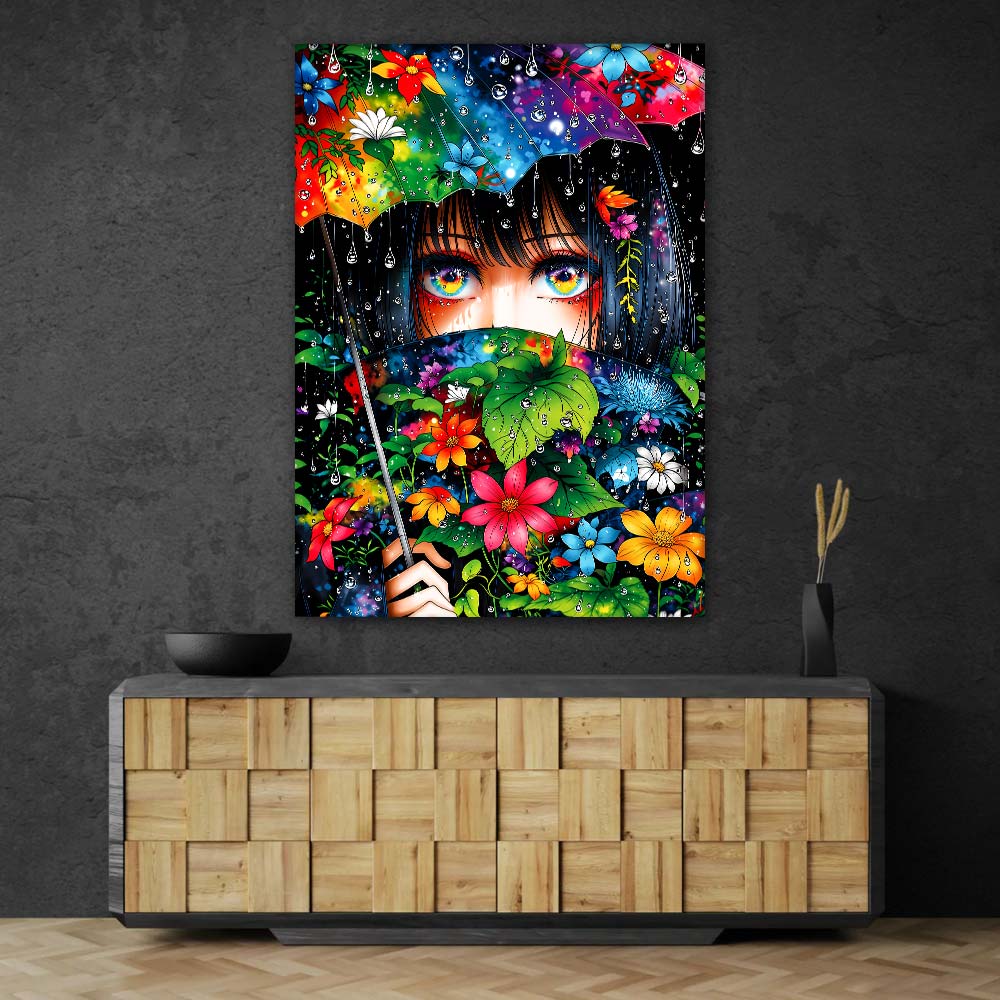 5D Diamond Painting – Rainlit Bloom