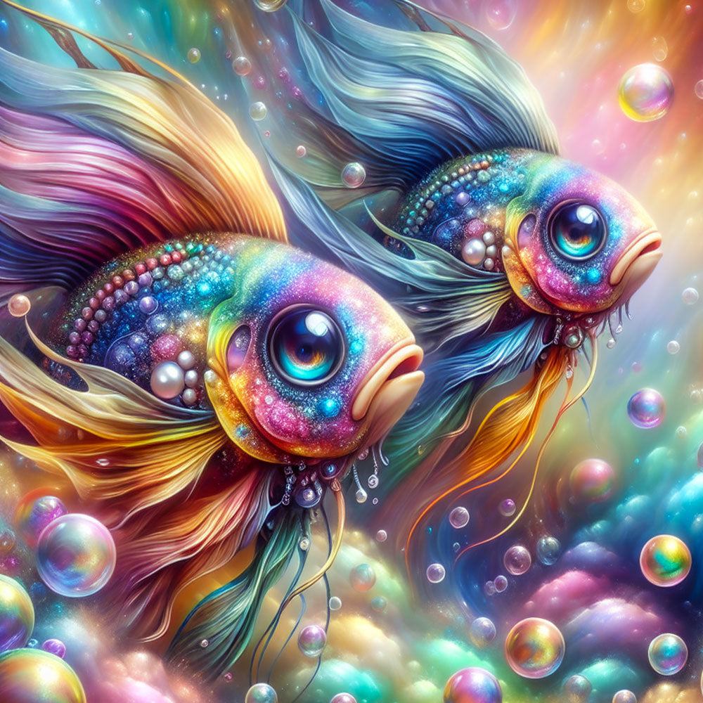 5D Diamond Painting – Regenbogen der Tiefe Unique-Diamond