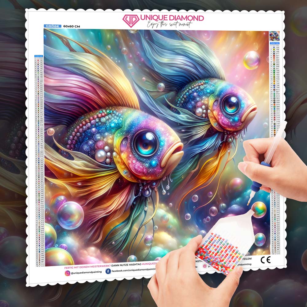5D Diamond Painting – Regenbogen der Tiefe Unique-Diamond