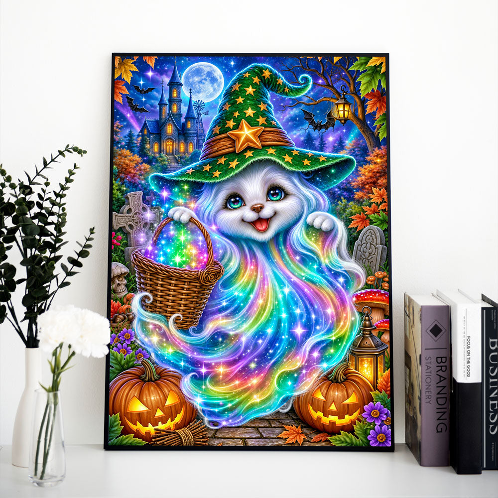5D Diamond Painting – Regenbogengeist im Zauberwald
