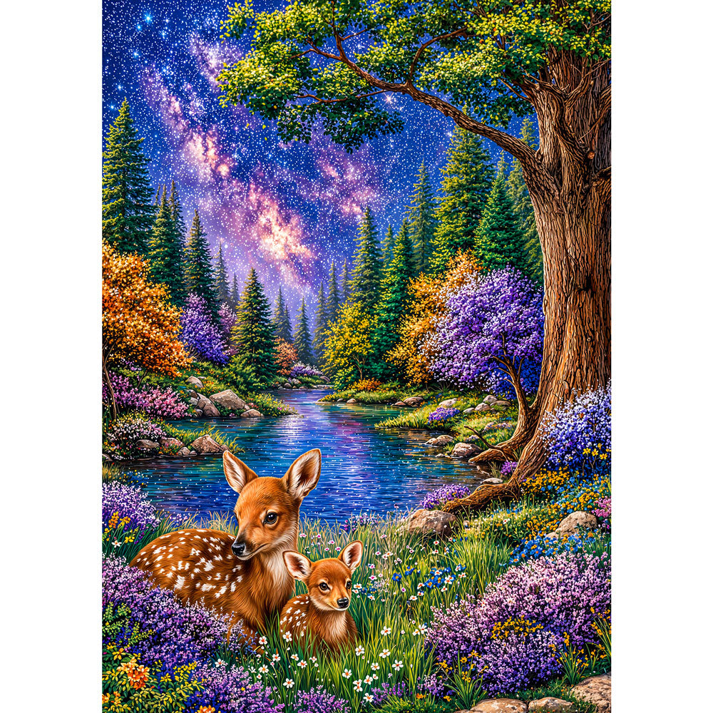 5D Diamond Painting – Rehkitz Elin & Nilo, Unique-Diamond