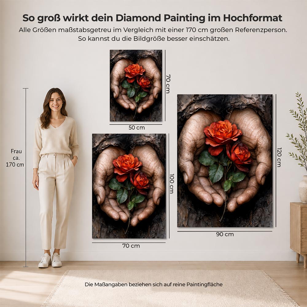 5D Diamond Painting – Rosen der Hoffnung