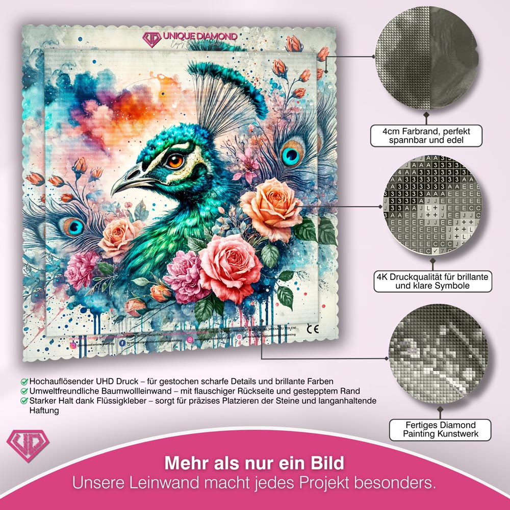 5D Diamond Painting – Rosenfeder