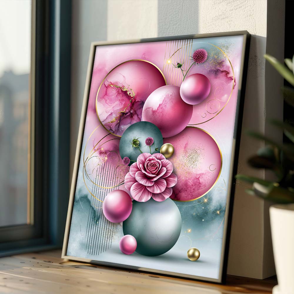 5D Diamond Painting – Rosengoldene Balance