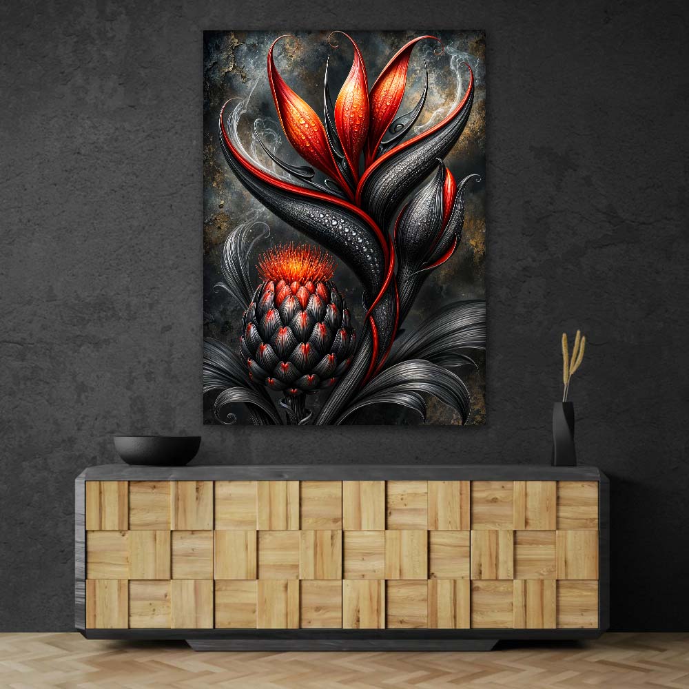 5D Diamond Painting – Rubinblüte der Nacht