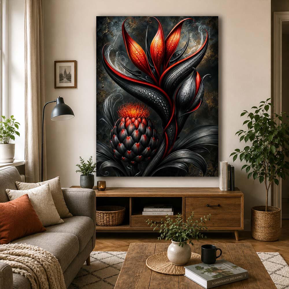 5D Diamond Painting – Rubinblüte der Nacht