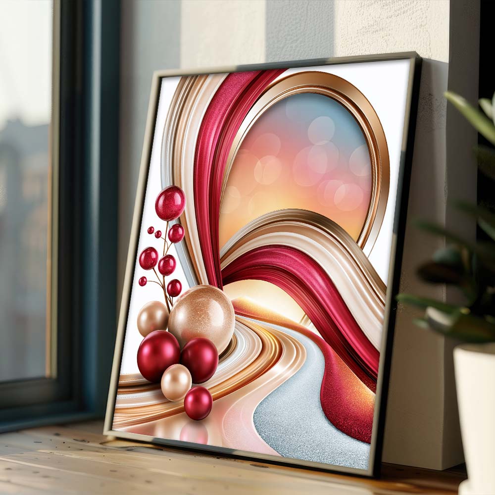 5D Diamond Painting – Rubinrote Harmonie
