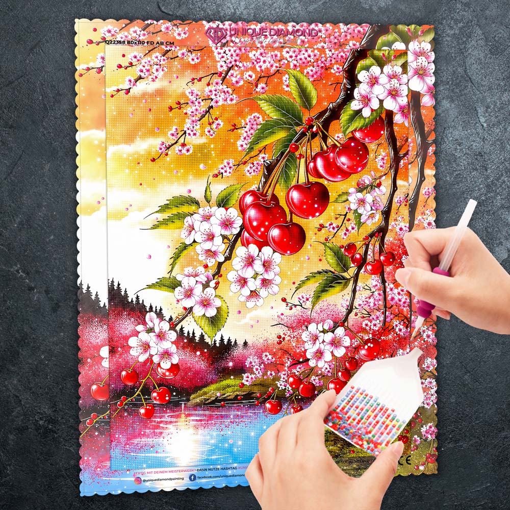 5D Diamond Painting – Sakura Cherry Glow