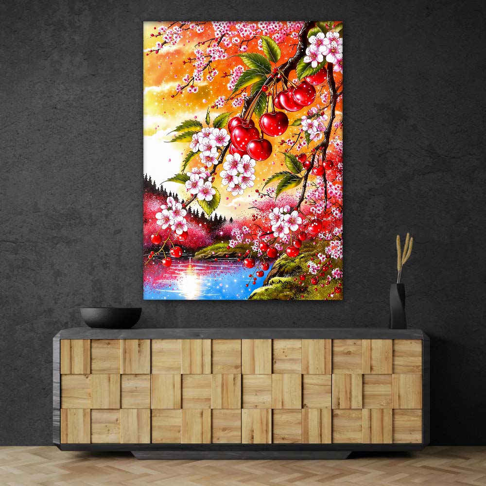 5D Diamond Painting – Sakura Cherry Glow