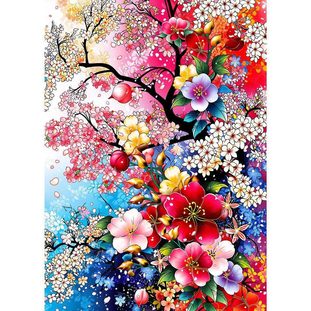 5D Diamond Painting – Sakura Hanami Blütensinfonie | Unique Diamond