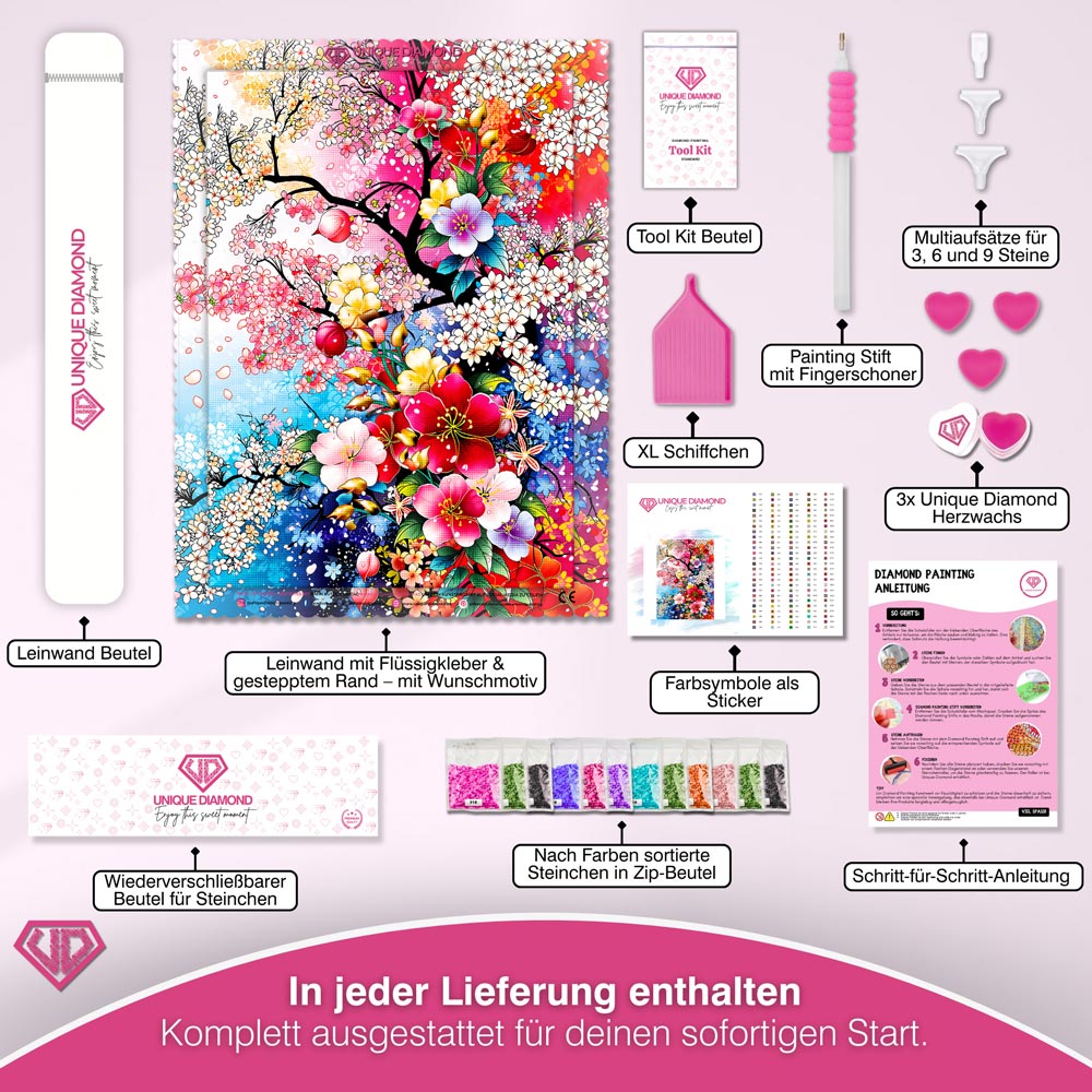 5D Diamond Painting – Sakura Hanami Blütensinfonie