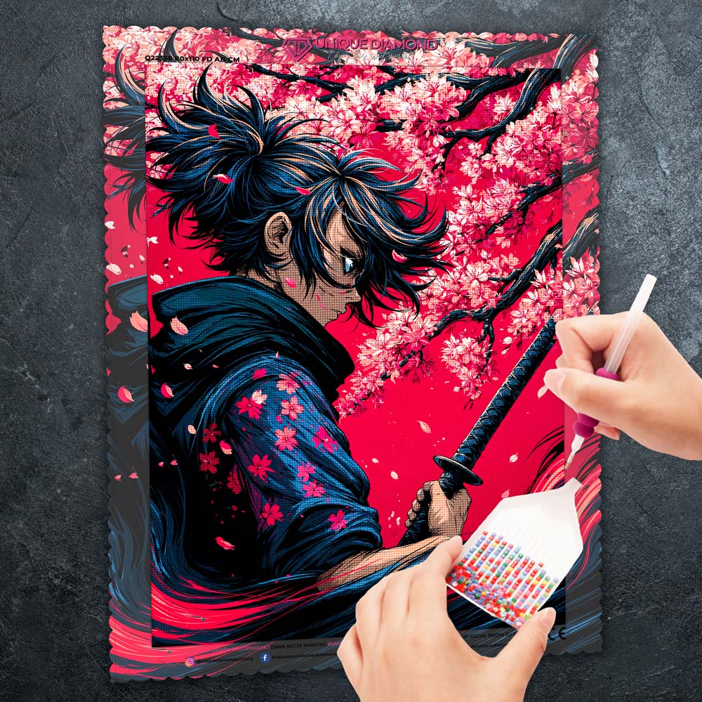 5D Diamond Painting – Sakura Ronin