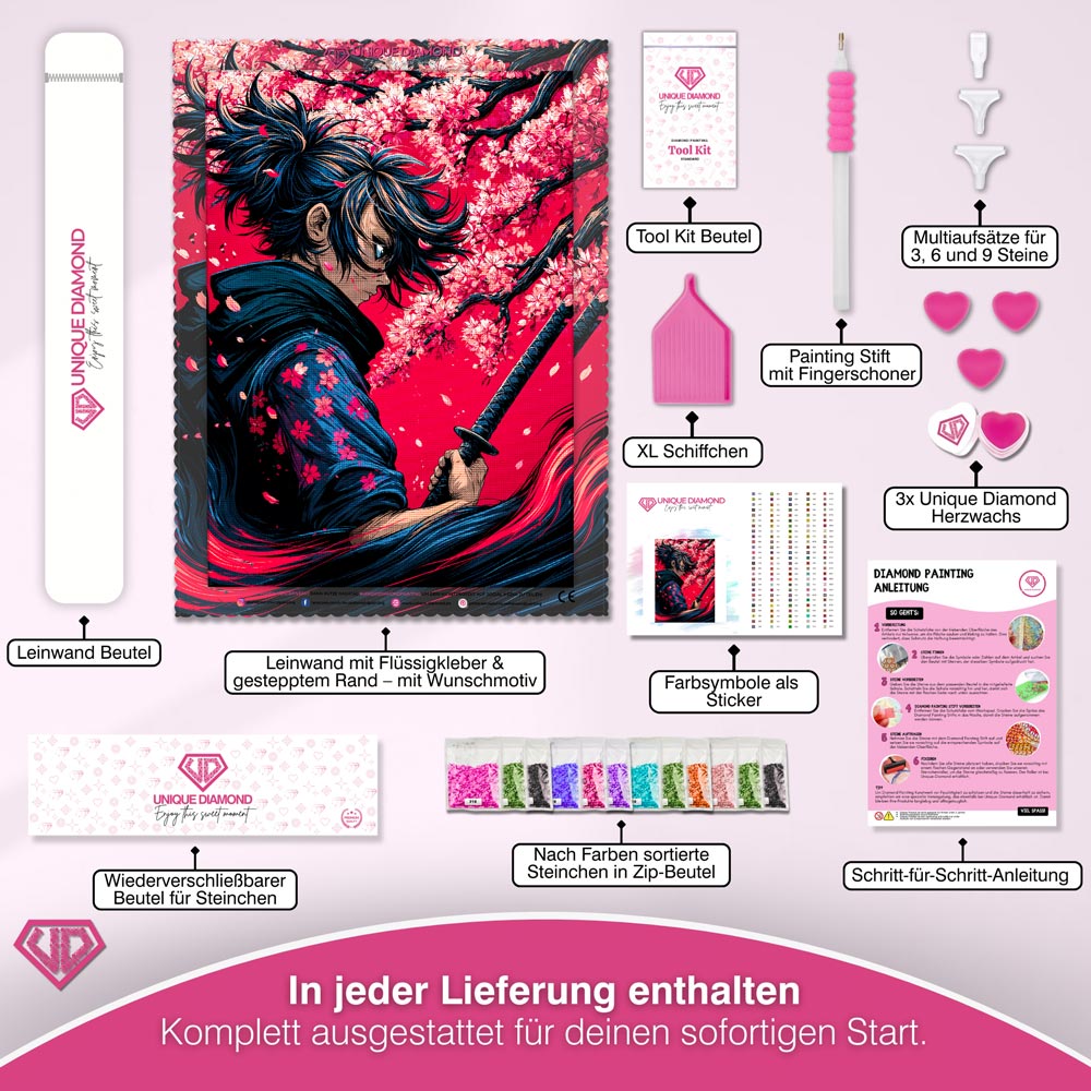 5D Diamond Painting – Sakura Ronin