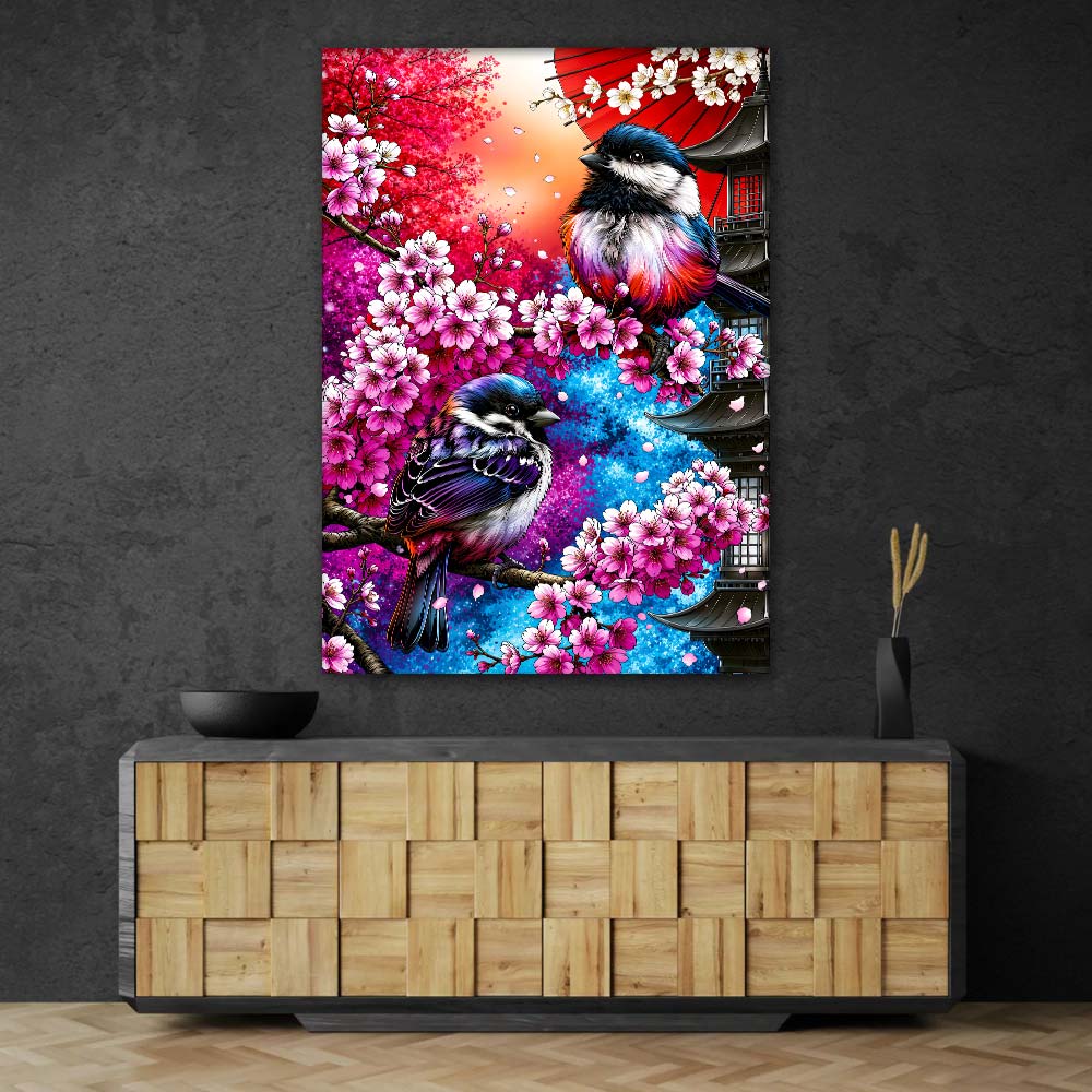 5D Diamond Painting – Sakura Songbirds of Kyoto