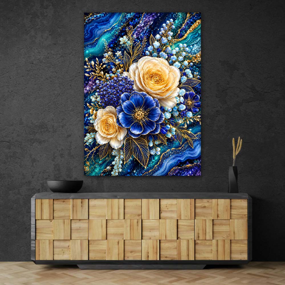 5D Diamond Painting – Aurelia Saphirblüte