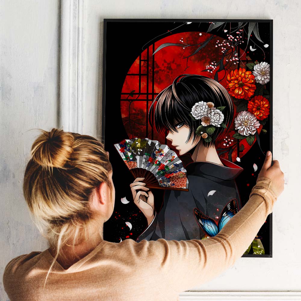 5D Diamond Painting – Schattenblüte des roten Mondes