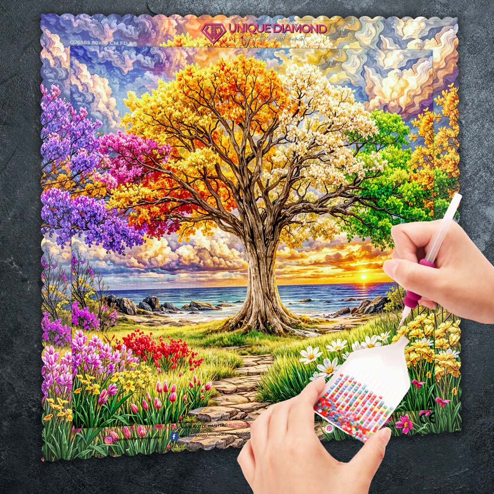 5D Diamond Painting – Seasons of Life Unique-Diamond