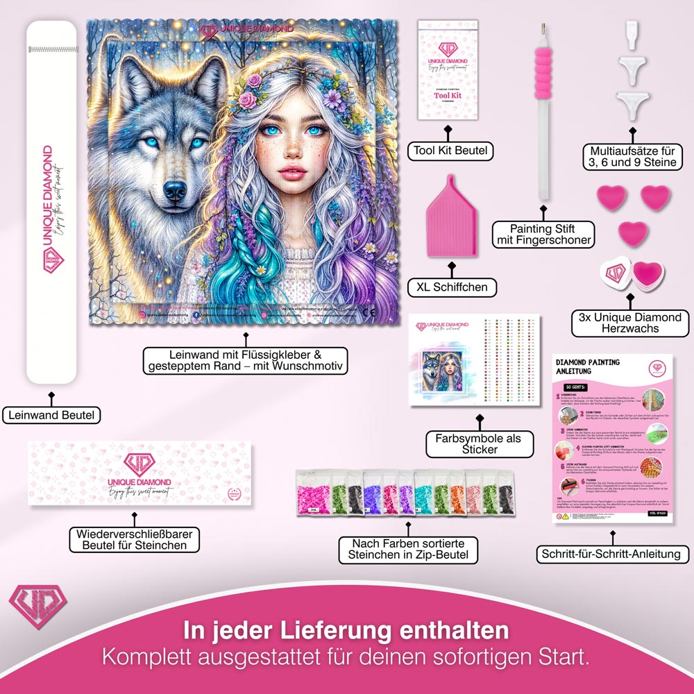 5D Diamond Painting – Seelenlicht des Nordens