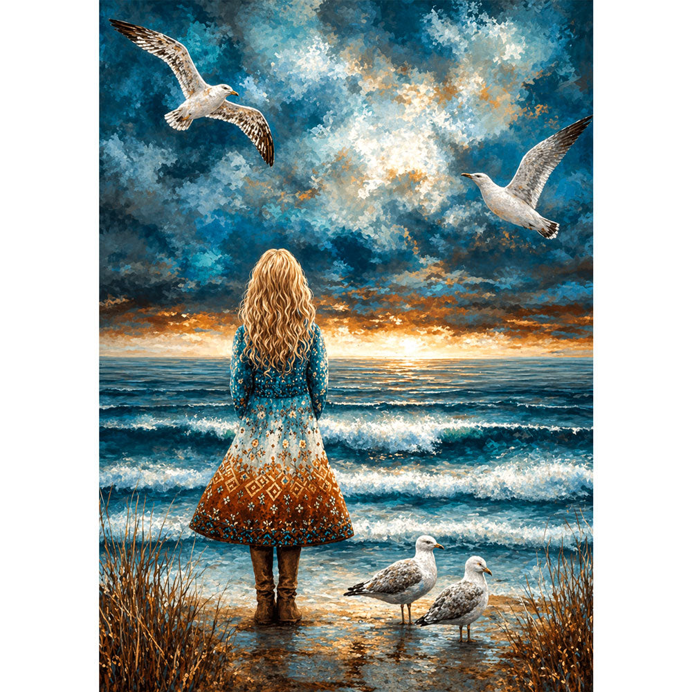 5D Diamond Painting – Sehnsucht am Horizont | Unique Diamond