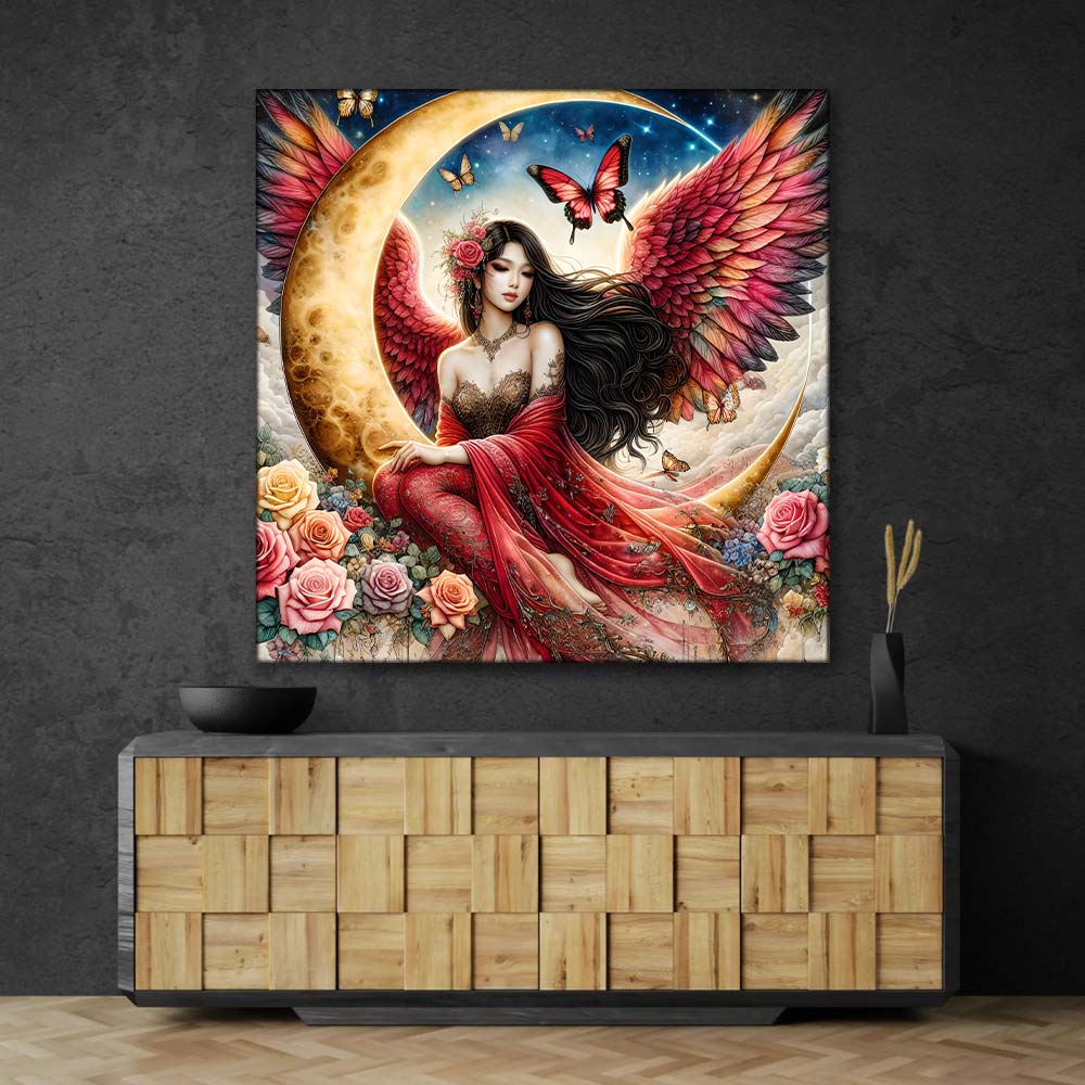 5D Diamond Painting – Selene – Die Mondrosen-Fee Unique-Diamond