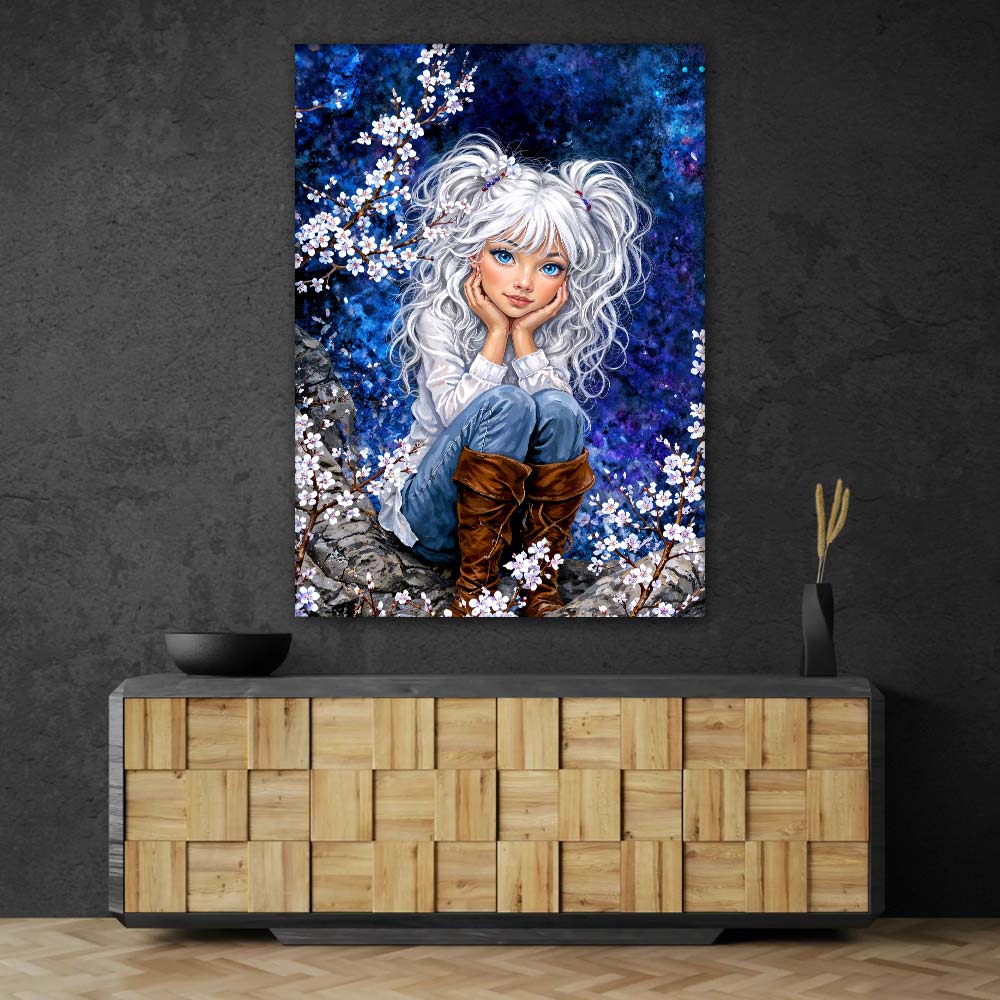 5D Diamond Painting – Starlit Blossom