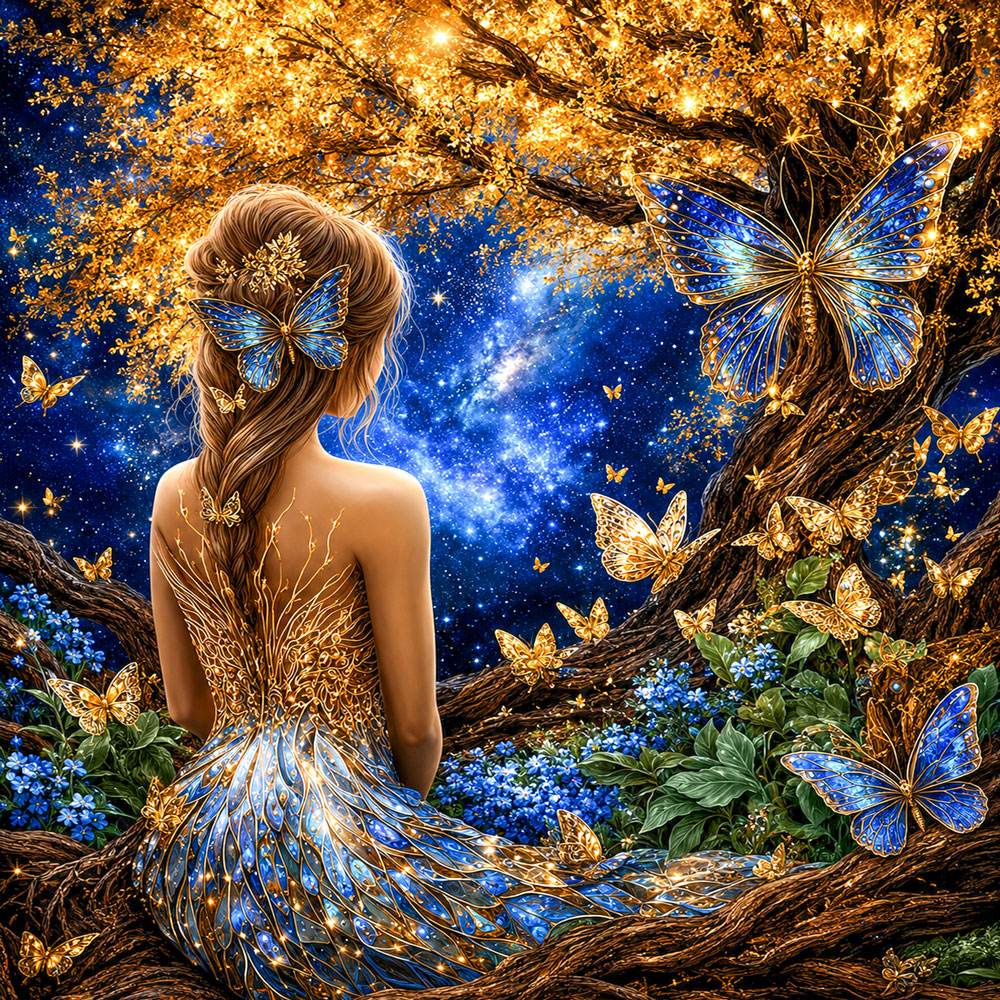 5D Diamond Painting – Sternengarten der Metamorphosen | Unique Diamond