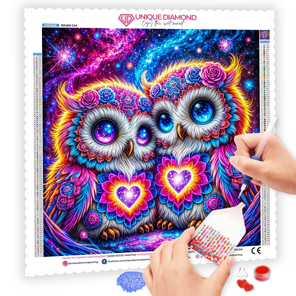 5D Diamond Painting – Sternenglanz der Verbundenheit, Unique-Diamond