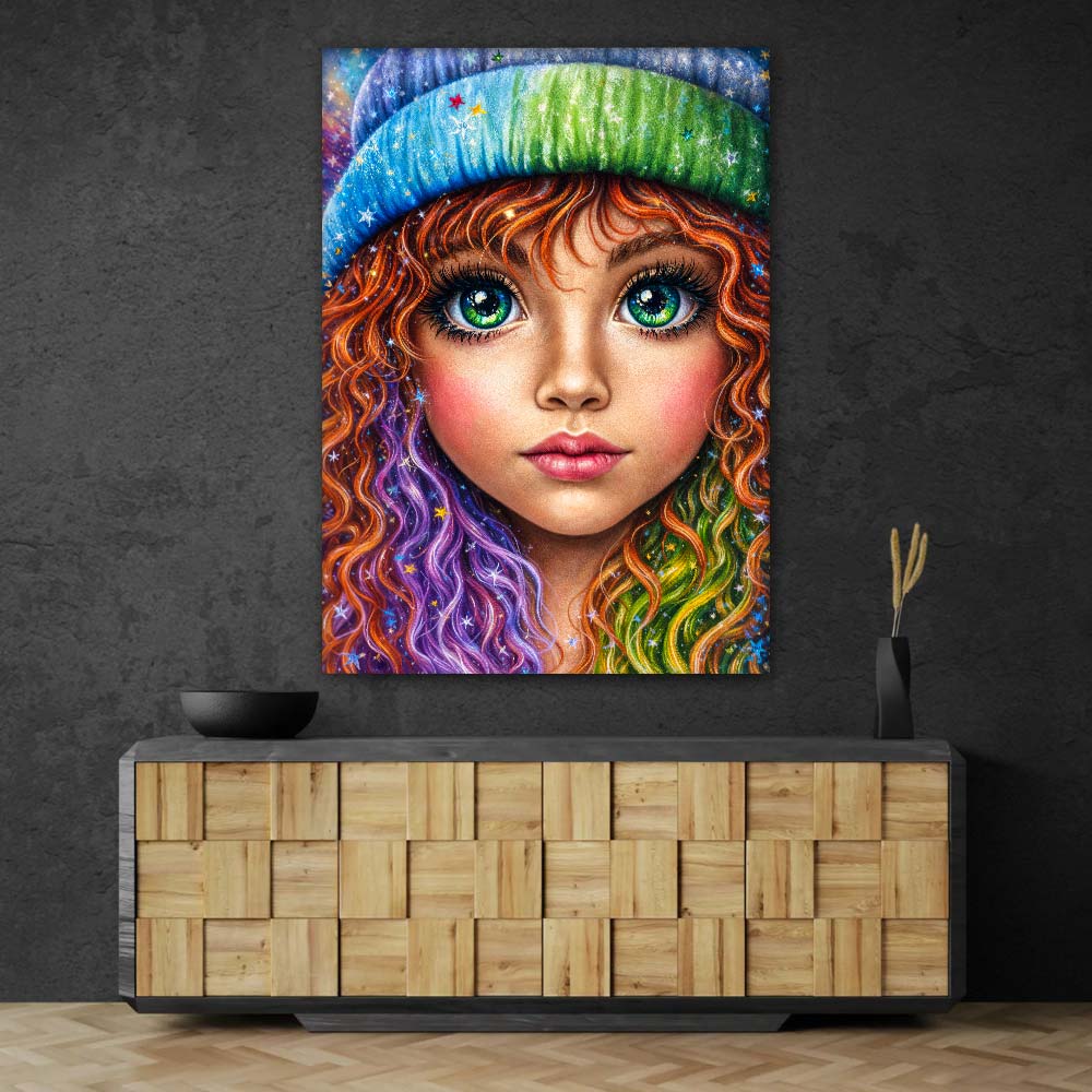 5D Diamond Painting – Sternenmädchen Livia im Farbenrausch